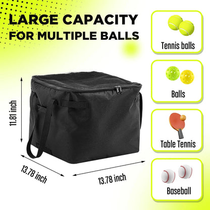 Aliceset Tennis Balls Hopper Ball 13.78 x x 11.81 inches, black