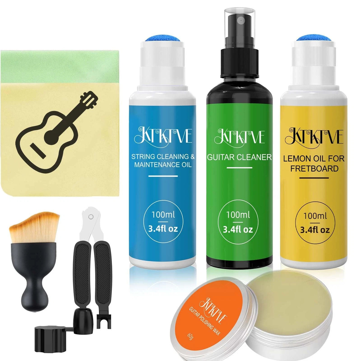 KTKTVE Guitar Cleaning Kit – 8-Pack Complete Care Set 1.28 Fl Oz (Pack of 8)