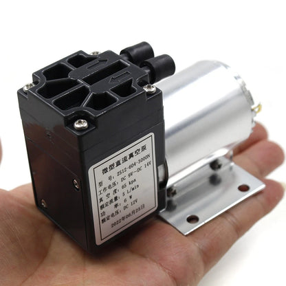 12V 5L/mi 65-120kpa Mini Vacuum Pump High Pressure Suction Diaphragm Pump Holder