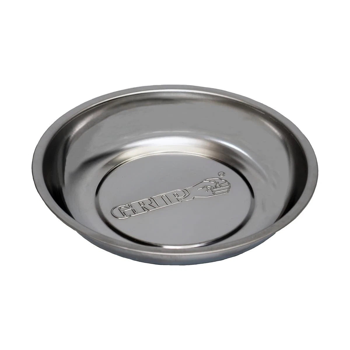 GRIP 6" Stainless Steel Magnetic Parts Tray - Secure x x 1.5", Silver