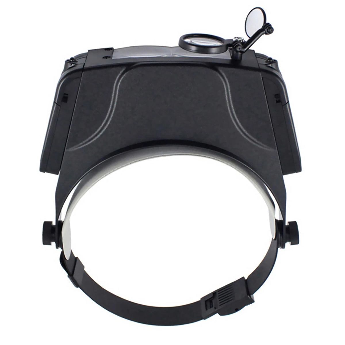 1.5X 3X 9.5X 11X LED Jeweler Head Magnifier Illuminated Visor Glasses 3 Lens