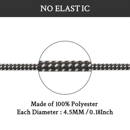 Endoto 3 Pairs Shoelaces for Merrell Moab Boots 56Inch, Taupe&khakicombo