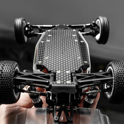 INJORA Carbon Fiber Chassis for 1/24 Buggy Losi Micro-B Upgrade, 8g