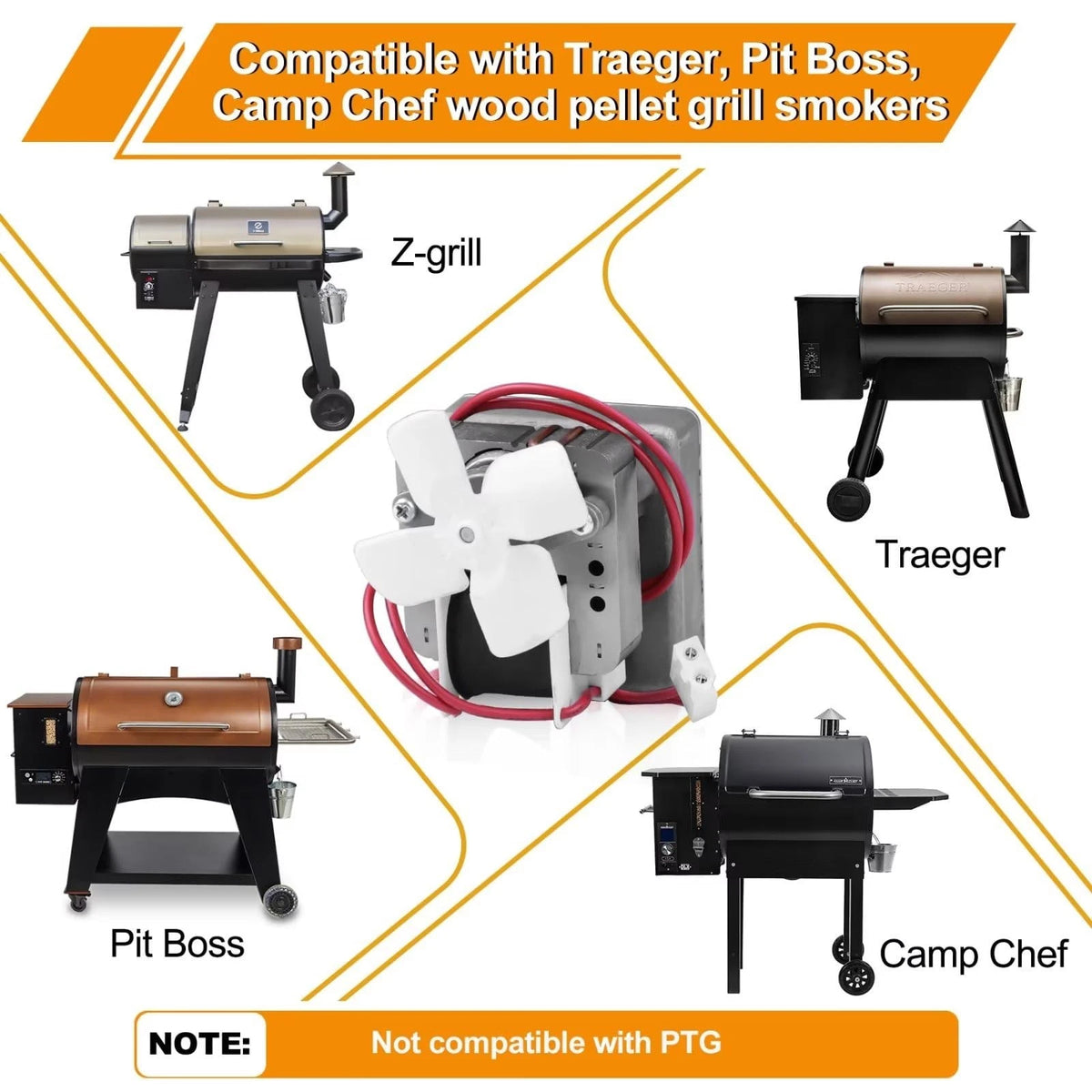 Upgraded 2.0RPM Auger Motor Replacement Parts Compatible with