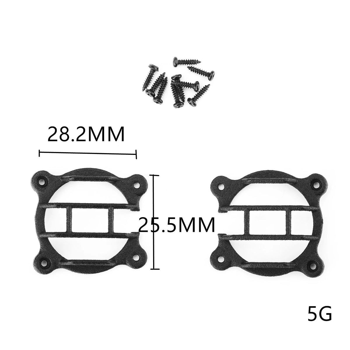 Front Headlight Lamp Cover W/ Screws for Traxxas TRX-4 2021 Ford Bronco 1/10 RC