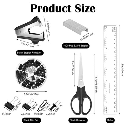 Black Desk Organizer and Accessories, Asccessories Office