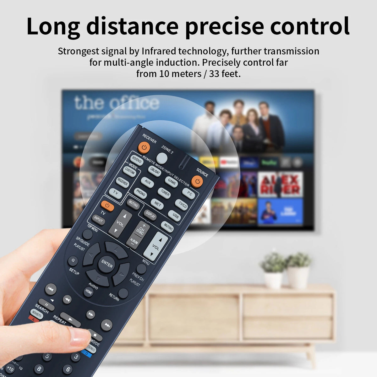 RC-866M For Onkyo AV Receiver Remote Control HTRC560 TX-NR626 TXNR626