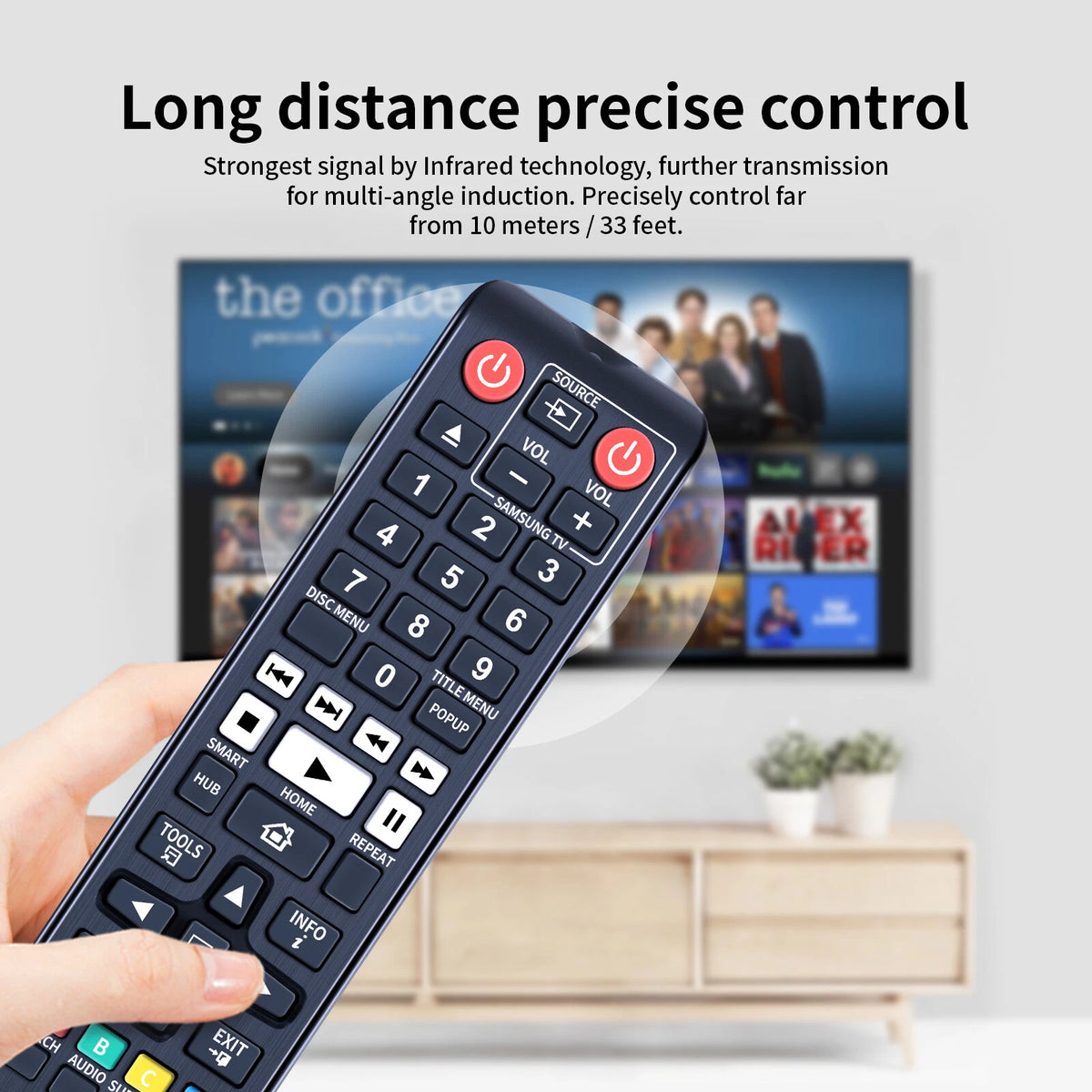 AK59-00167A Remote Control For Samsung Player BD-F6700 BD-F6500
