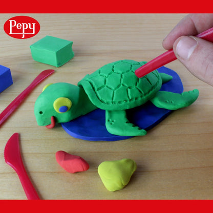 Pepy Reusable and Non-Drying Oil-Based Plasticine 1 Pound, Primary Colors