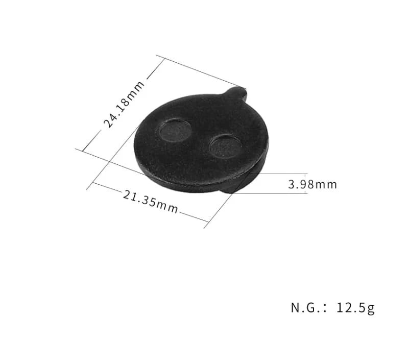 2 Pcs Brake Pads Fit for Gotrax GXL V2, Apex, Apex XL, XR Ultra, black