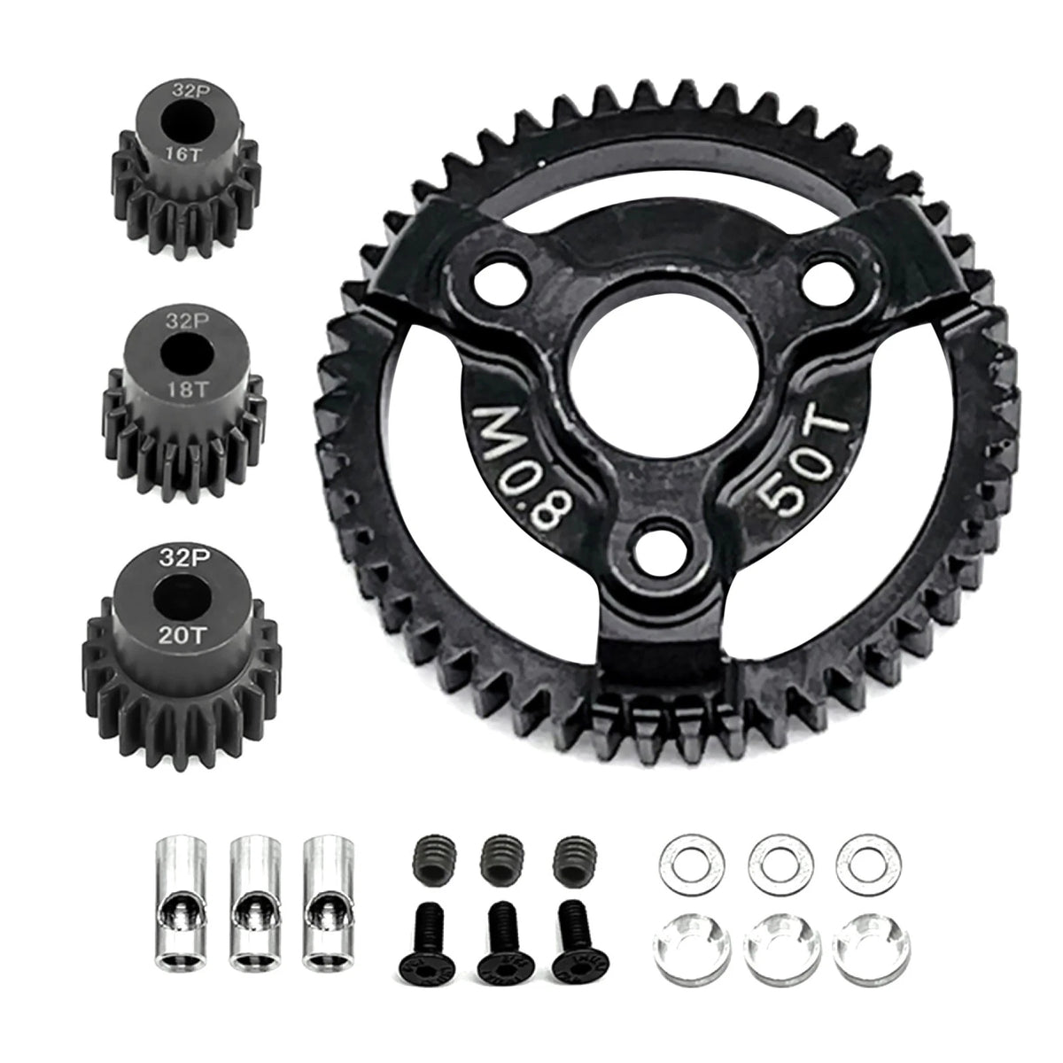 0.8M 32P Spur Gear 50T 16T 18T 20T For Traxxas Slash 2WD VXL XL-5 Bandit