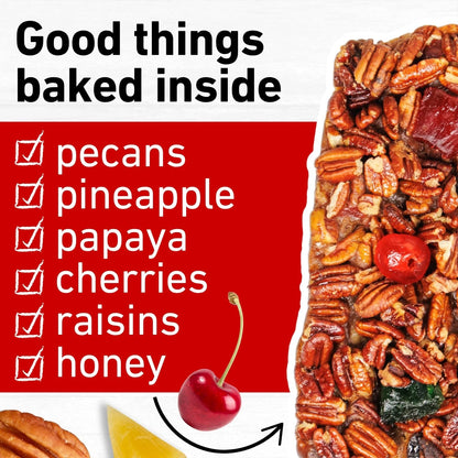 Collin Street Bakery Fruitcake - DeLuxe Loaf 2 Pack (14 oz each) - Medium