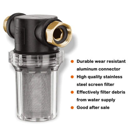 Twinkle Star Hose Filter Attachment Line Water with 1 Pcs, black