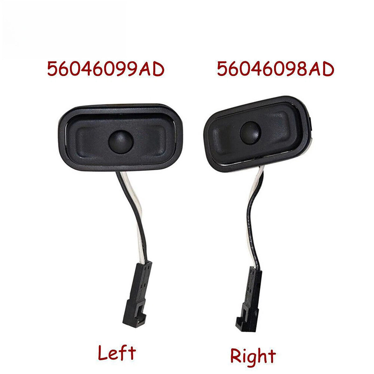 2Pcs L+R Steering Wheel Radio Control Switch For  Dodge Challenger 6.2L 6.4L
