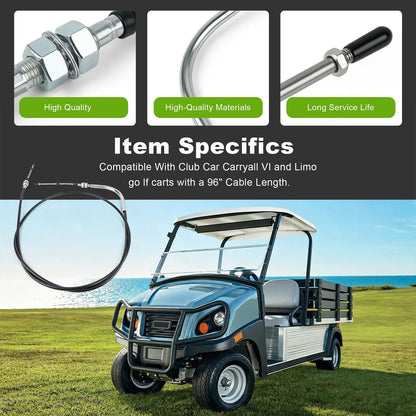 96" Forward/Reverse Cable Fits Club Car Carryall VI Limo Golf Cart 101539802