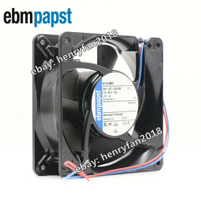 Ebmpapst 4114NH4 Axial Fan 24V 1.25A 30W 120*120*38MM 2-wire Cabinet Cooling Fan
