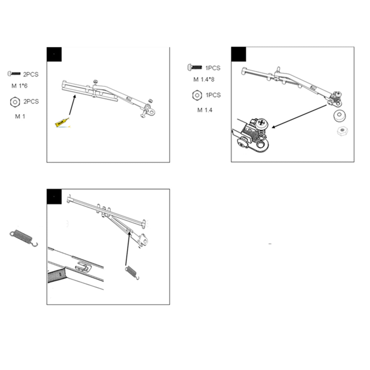 Stainless Steel Movable Simulated Wiper Kit for TRAXXAS TRX4 BRONCO 1/10 RC u