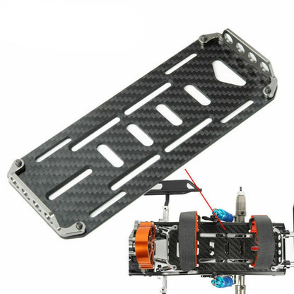Carbon Fiber 2S 3S Battery Mount Plate Bass Stand For Axial SCX10 1/10 RC Car