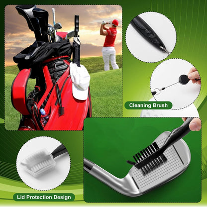 Teyva Daily 7 Pcs Golf Accessories Kit Cleaning Include black