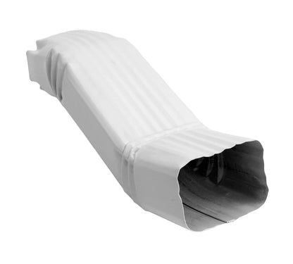 Gutter Downspout OFFSET White (Gloss) Aluminum gutter 2X3 A-Style,