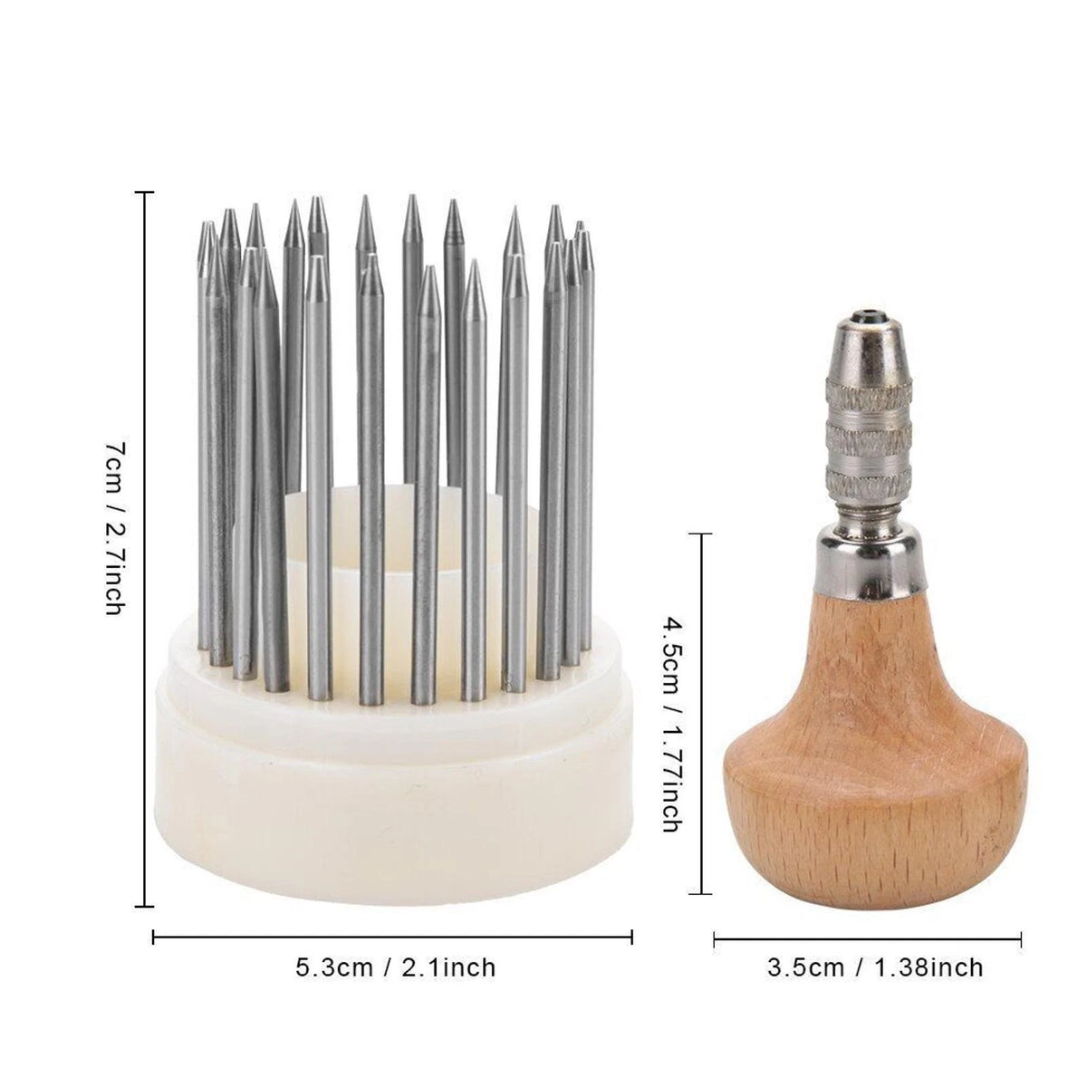 23Pcs/set Beading Tool Diamond Stone Pearl Grain Tools Beader With Wood Handle D
