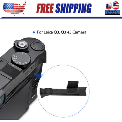 For Leica Q3 ,Q3 43 Thumb Grip Camera Thumb Support Grip Aluminum Handgrip Black