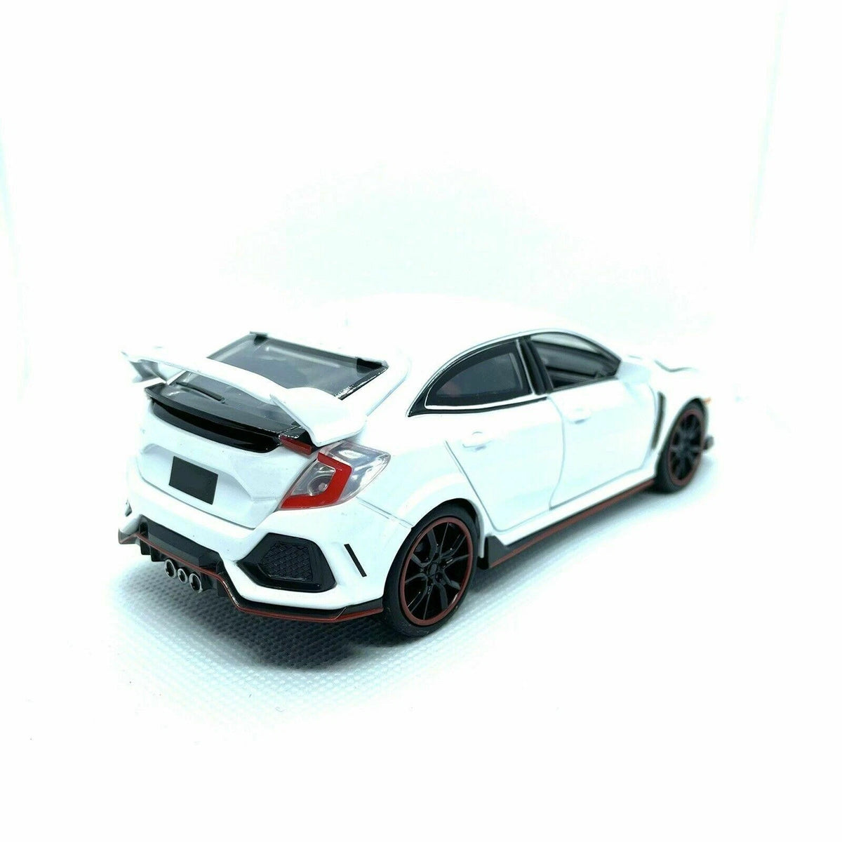 1/32 White Model Car Diecast Toy Collection Sound&Light For Honda Civic Type R D
