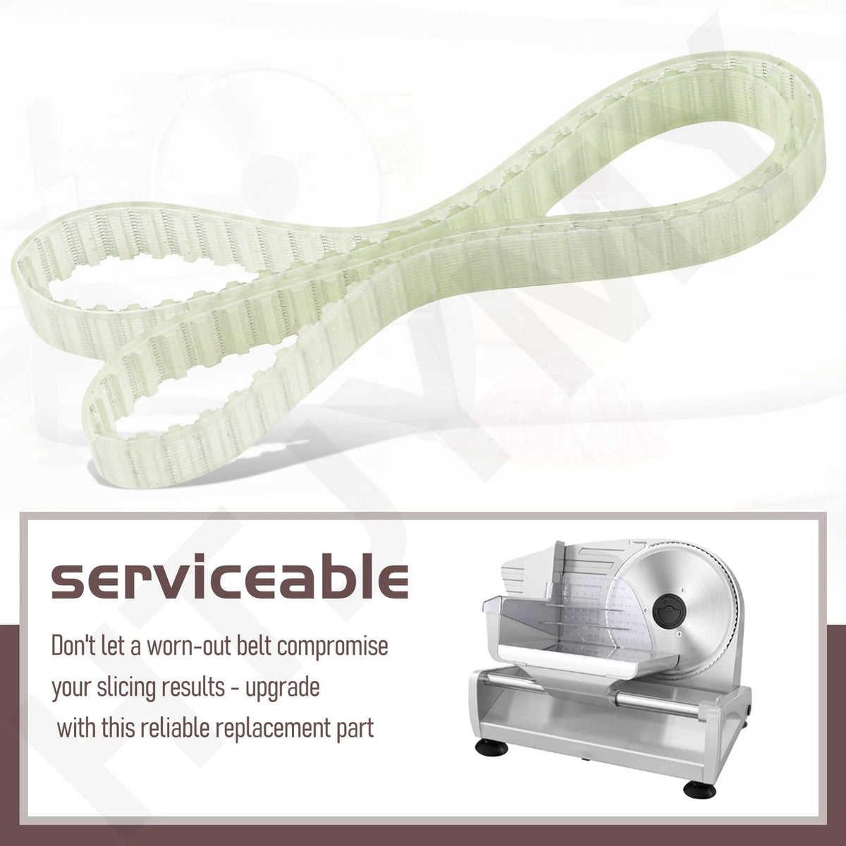 Meat Slicers Replacement Belt Compatible with Cooks 2113, no, Yellowish Green