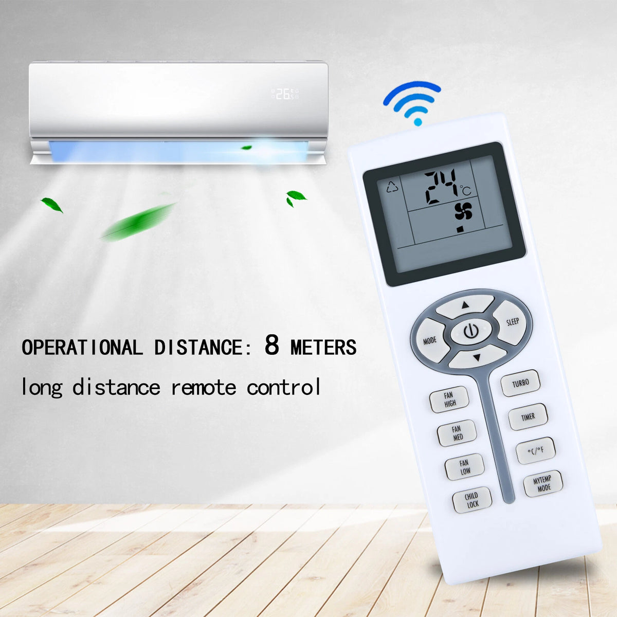 Remote Control For Soleus ZCF/TL-09 ZHF/TL-09 AC Air Conditioner