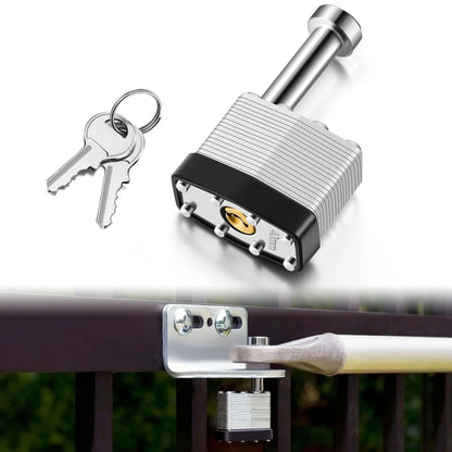 Feekoon Gate Operator Security Pin Lock, Compatible with Mighty Mule Silver
