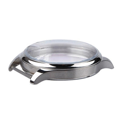 Silver 44mm Stainless Steel Watch Case For ETA6497/6498 Movement Repair Part aa