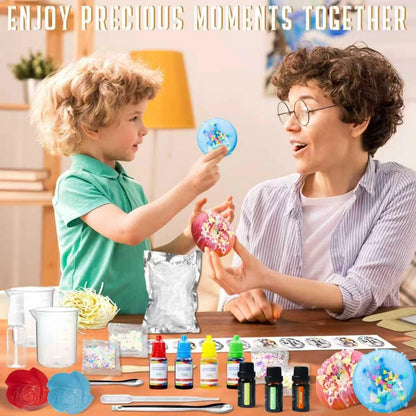 WhizToys Soap Making Kit, DIY Supplies with small, colorful-Donut