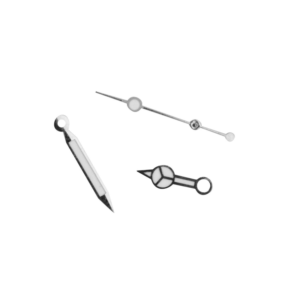 Silver Plated Watch Hands Kit Compatible With ETA 2824 Tudor Submariner D