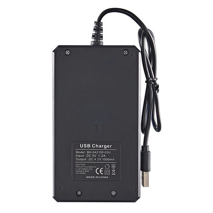 Two-Color Charging Indicator USB DC 5V 3-Slot Lithium Battery Charger Portable