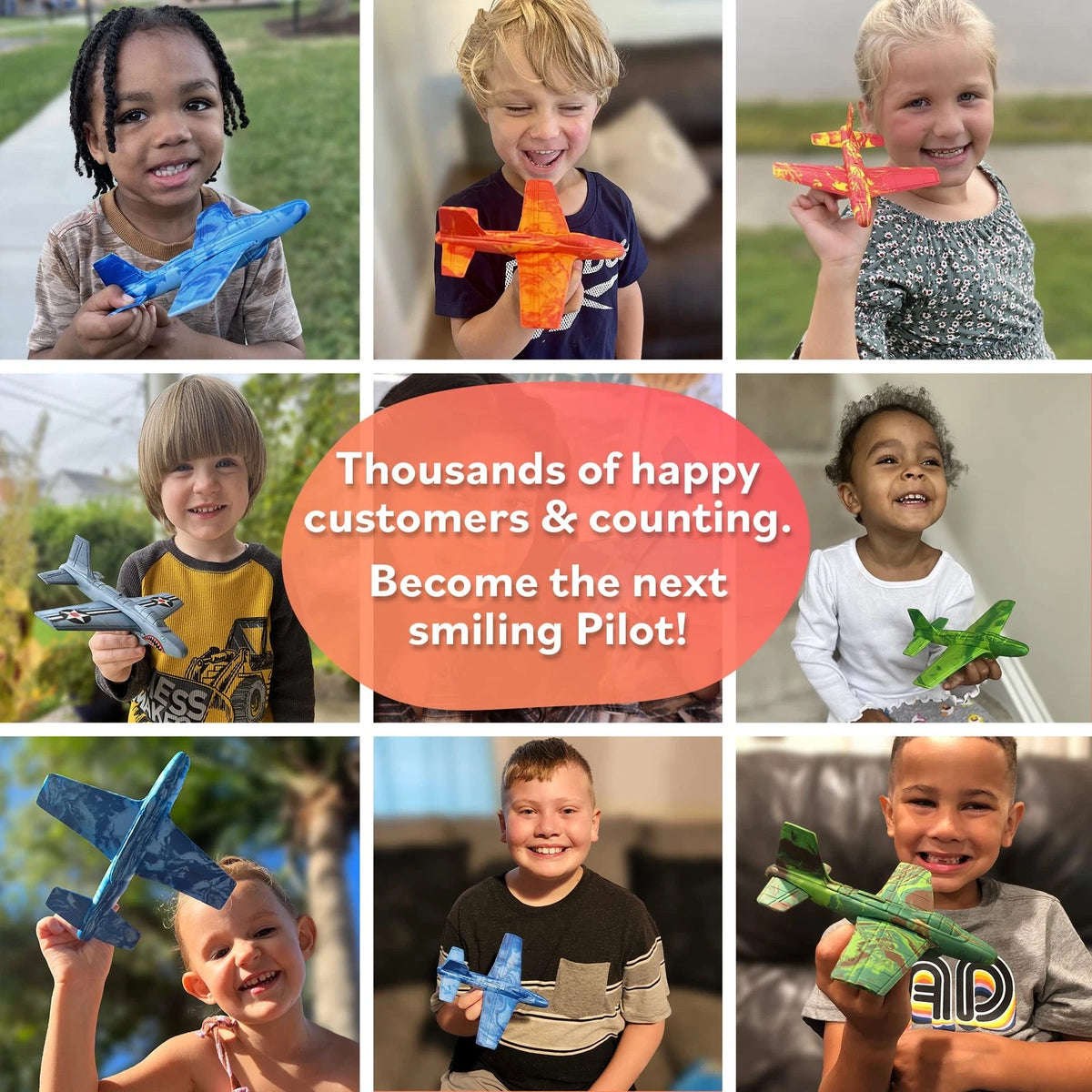 Airplane Toy Foam Airplanes for Kids - Best Summer Gift Boys Small, Blue