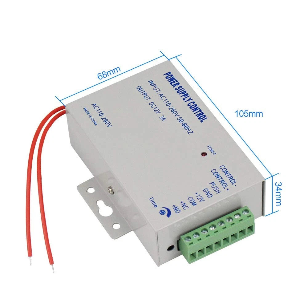 Access Control Power Supply K80 Switch DC 12V 3A AC 110~260V for grey