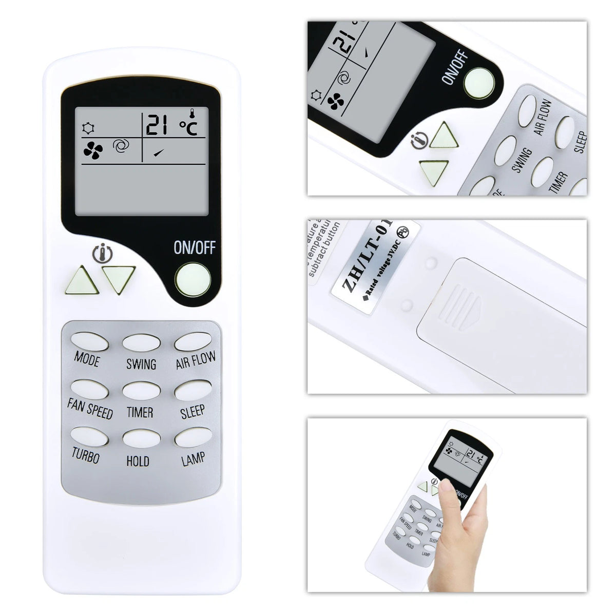 Remote Control For Quietside Amcoraire Duo AC ZHF/LT-01 ZH/LT-01 ℉⇄℃