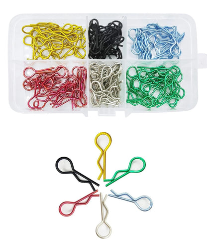 130pcs Universal RC Body Clips Car Steel R for All 1/10 1/12...