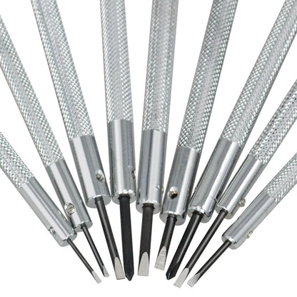 9Pack Metal Plastic Precision Screwdriver Watch Slotted Flat Blade Watchmaker