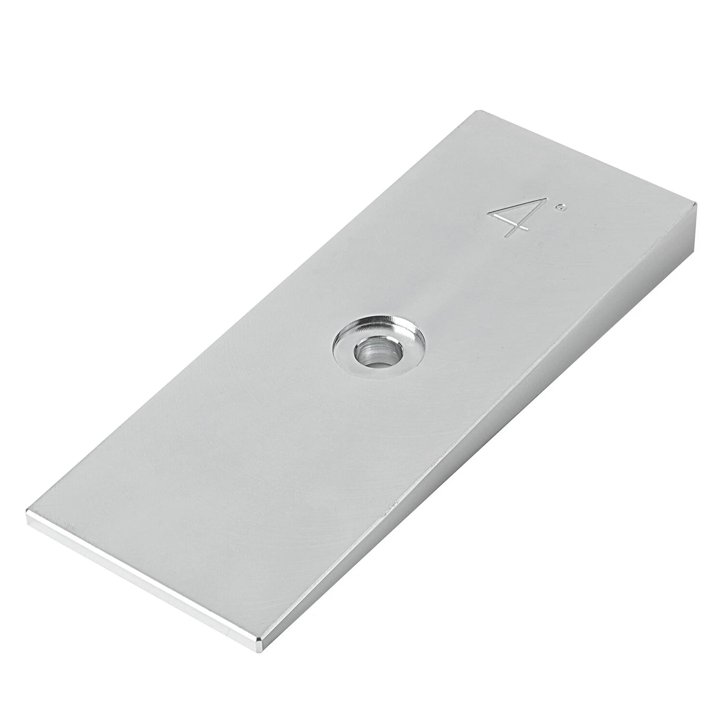 2" Wide 4°Degree Steel Leaf Spring Degree Shims Sliver - Set of 2
