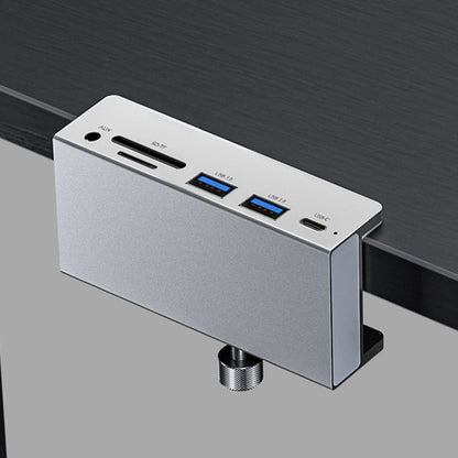 6 in 1 USB 3.0 Hub Clamp Adapter Aluminum USB Splitter for iMac/Laptop/PC