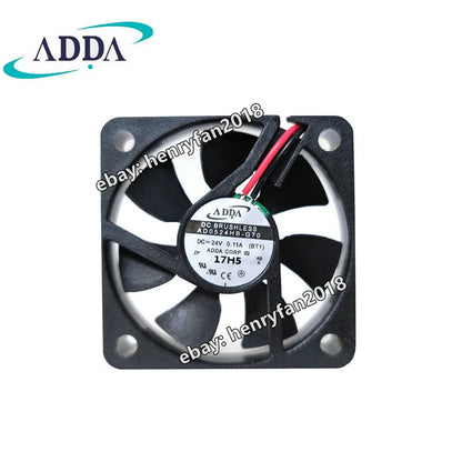 ADDA AD0524HB-G70 Axial Fan DC 24V 0.11A 50*50*10MM 2-wires Slient Cooling Fan