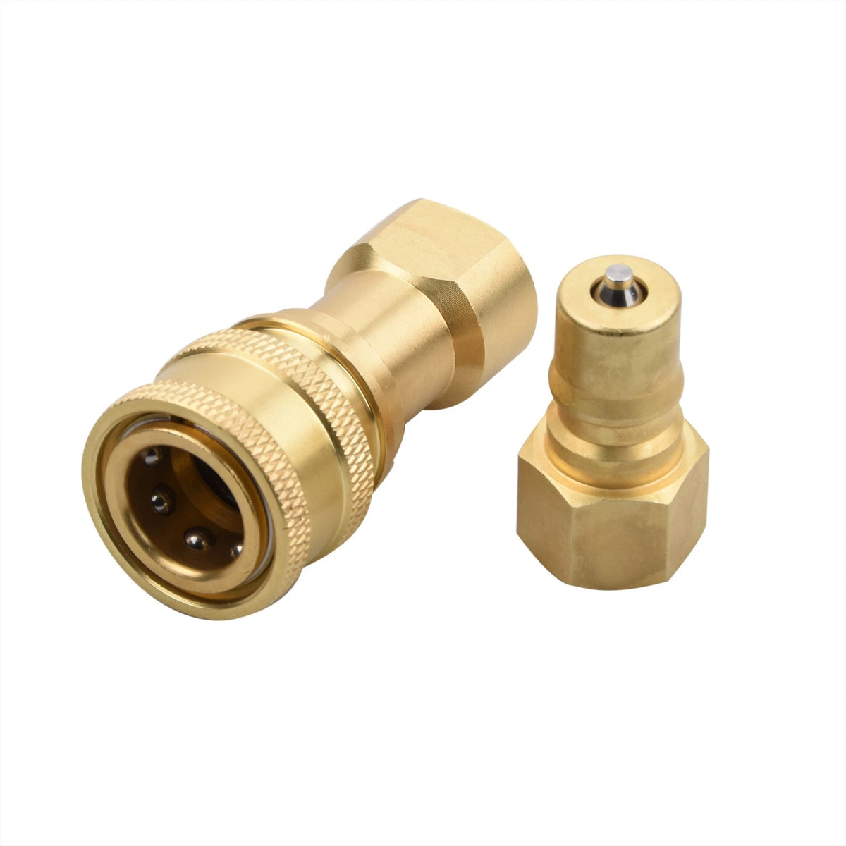 1Pack High Quality 1/4" Quick Connector Kit Up to 5000-6000 PSI for Ball Valve