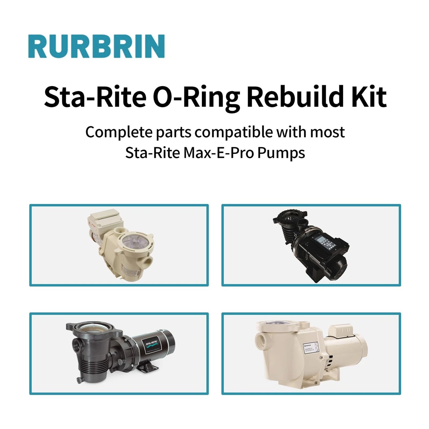 RURBRIN PS-201 Shaft Seal & O-Ring (1set)PS-201 Rebuild Repair 79 Kit, Black
