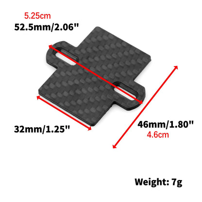 Carbon Fiber ESC Mounting Fixing Plate Kit for TRAXXAS Slash 4WD 2WD RC Car