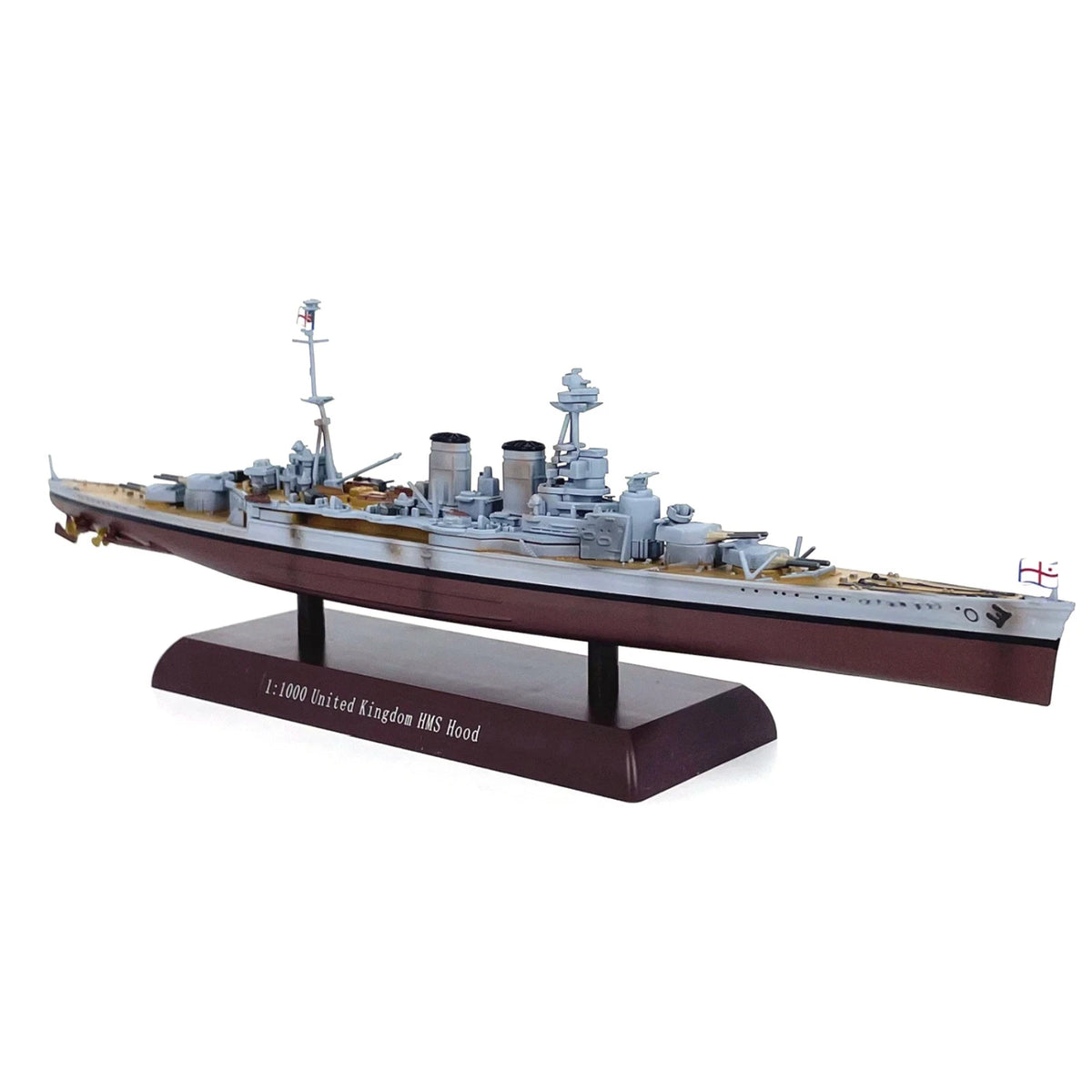 High Simulation 26.5cm Alloy 1/1000 United Kingdom HMS Hood Battlecruiser Model