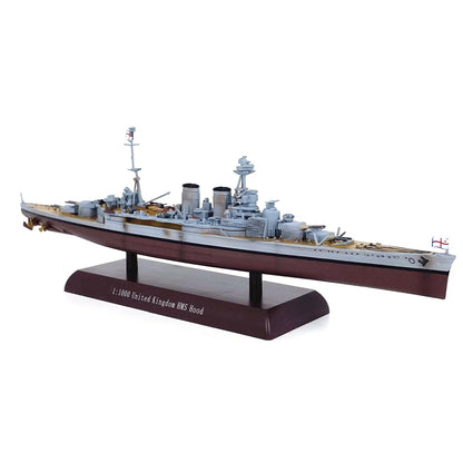 High Simulation 26.5cm Alloy 1/1000 United Kingdom HMS Hood Battlecruiser Model