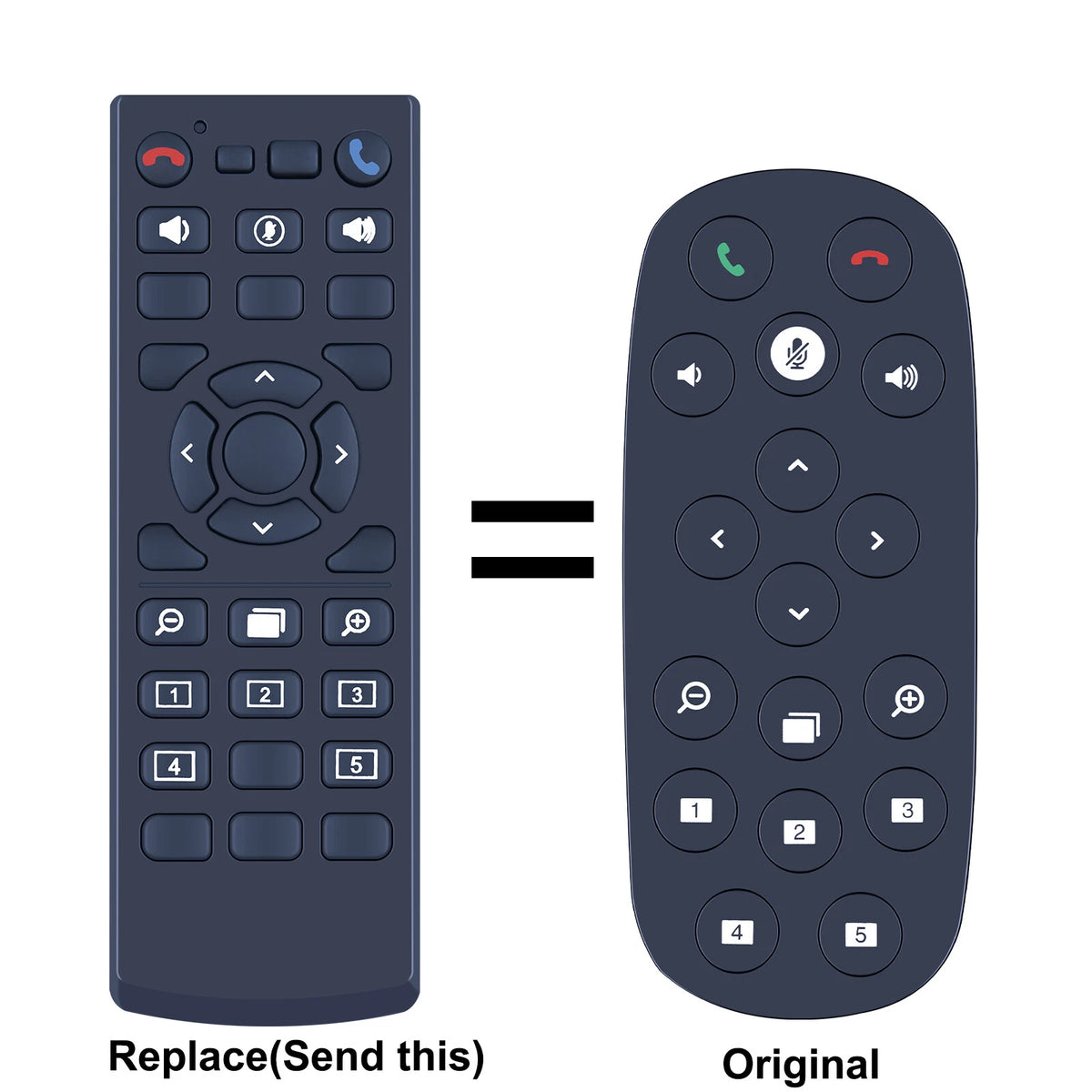 Replacement Remote Control For Logitech 993-001142 Group Conference Webcam