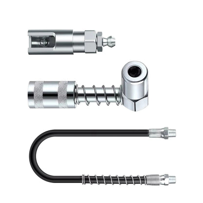 Grease Gun Coupler, 1/8 Inch NPT Right Angle Grease Coupler, 90 Degree