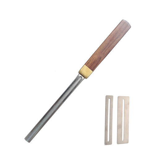 4-Gauge Slot Guitar Fret Crowning File Tool With 2 Neck Protection Sheets A